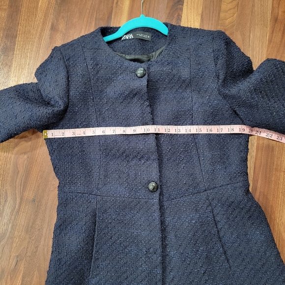Zara Navy Coat - Picture 9 of 10